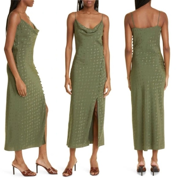 New Veronica Beard Chapel Dress in Bright Army Green Size: 0 - Picture 16 of 17